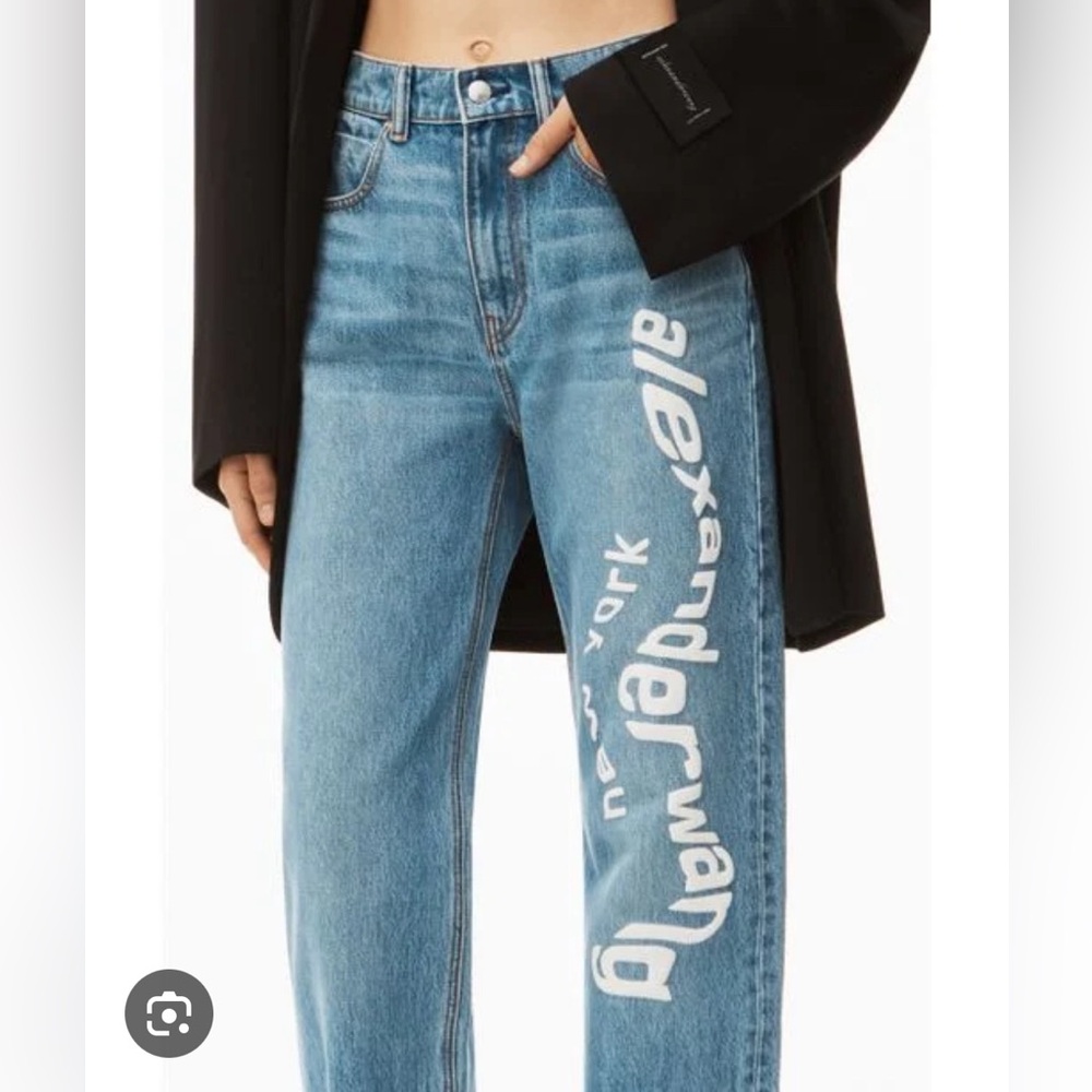 Alexander Wang Blue Straight Leg Jeans